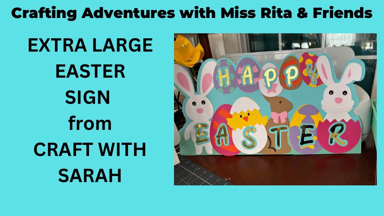 Oversized Easter Sign by Craft With Sarah (Free!)