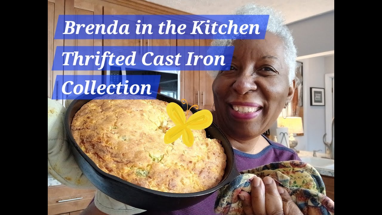 My Thrifted Cast Iron Collection!Cooking in the Kitchen (Including delicious jalapeño cornbread!)