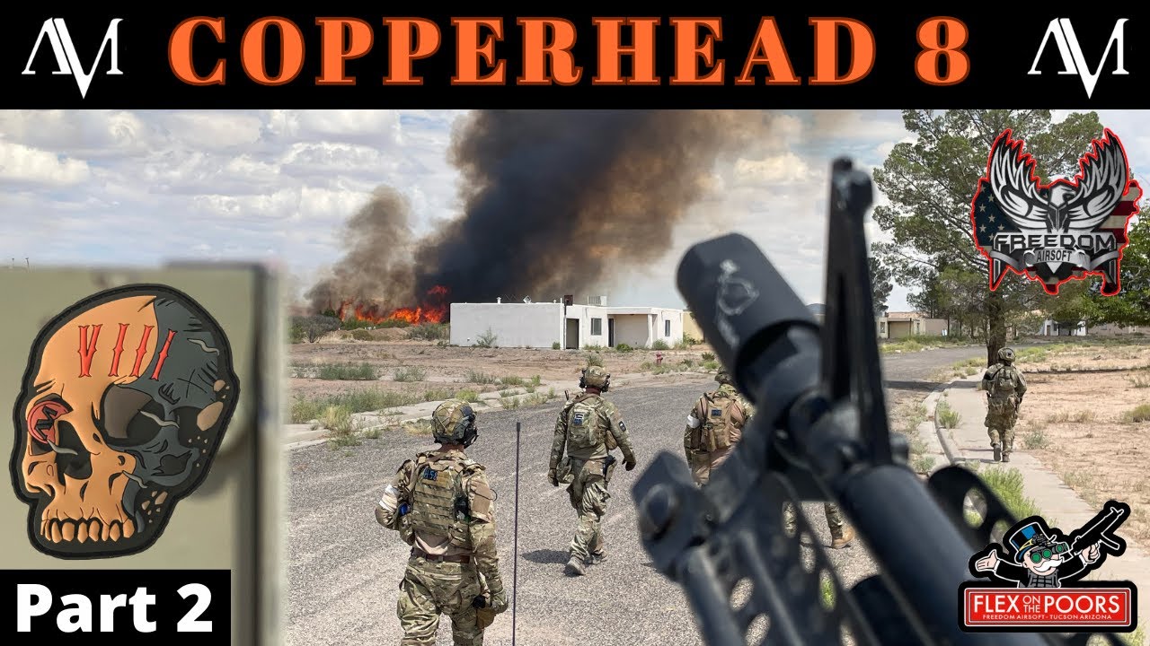 850 Player Airsoft Game on a Burning Field | American Milsim Copperhead 8