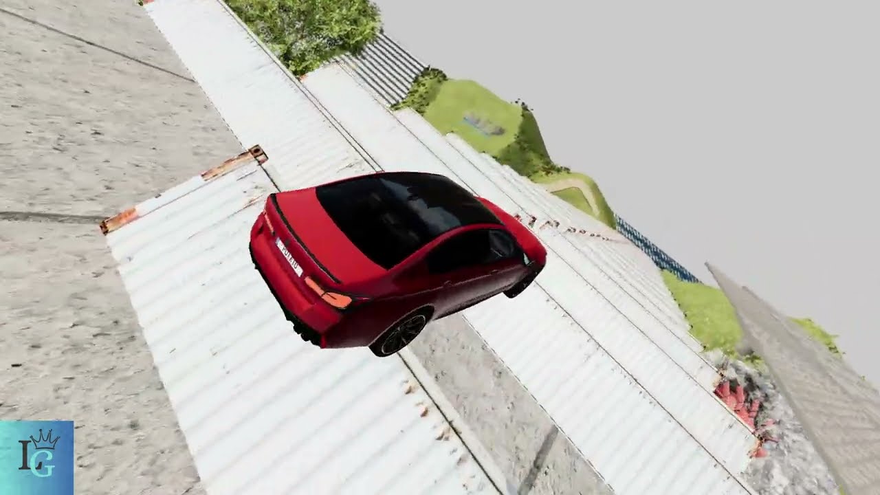 Cars vs Death fall #1 - BeamNG Drive