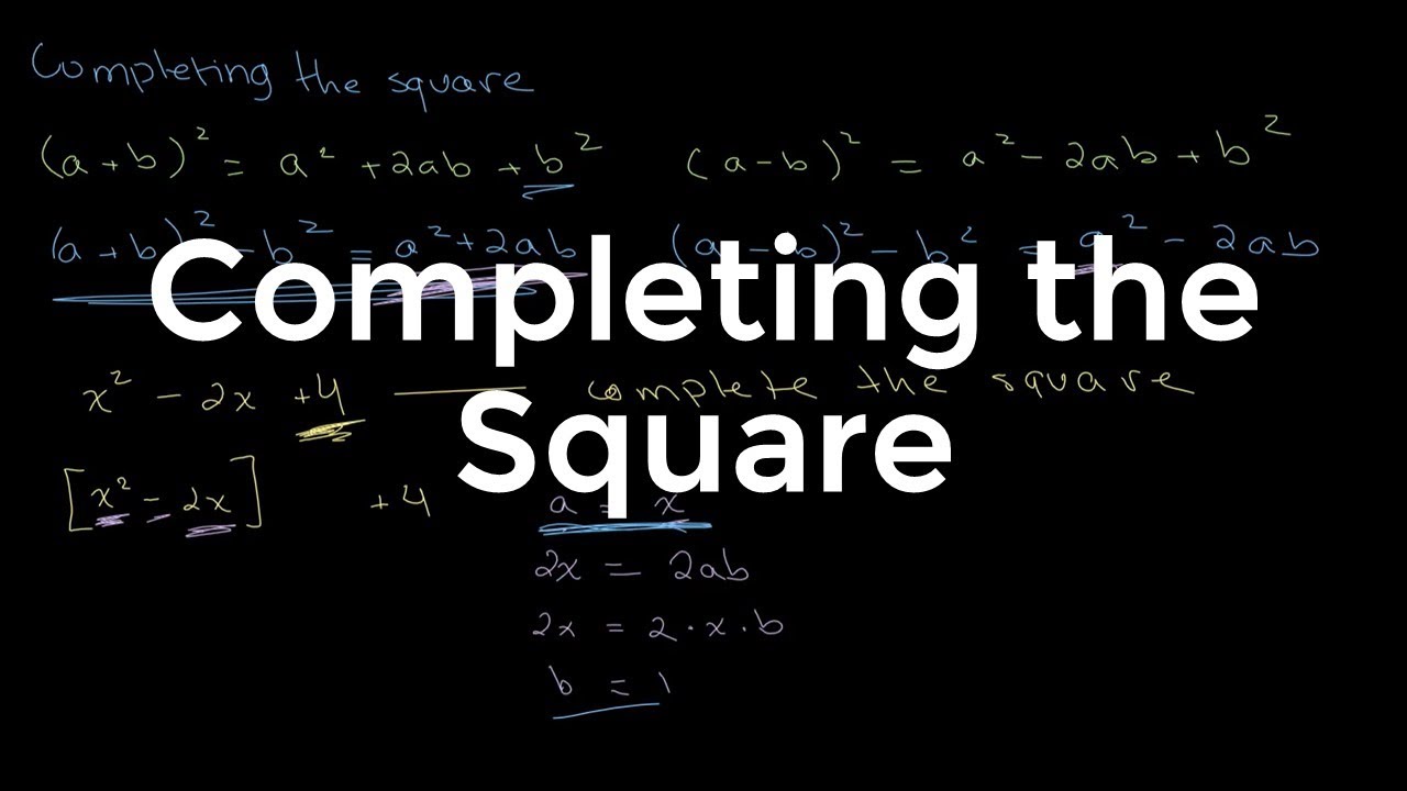 Completing the square | O Level Additional Mathematics