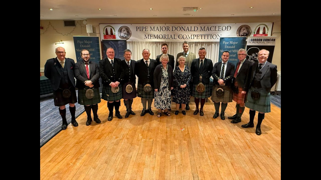The P/M Donald Macleod MBE Memorial Competition 2025 - Prize giving