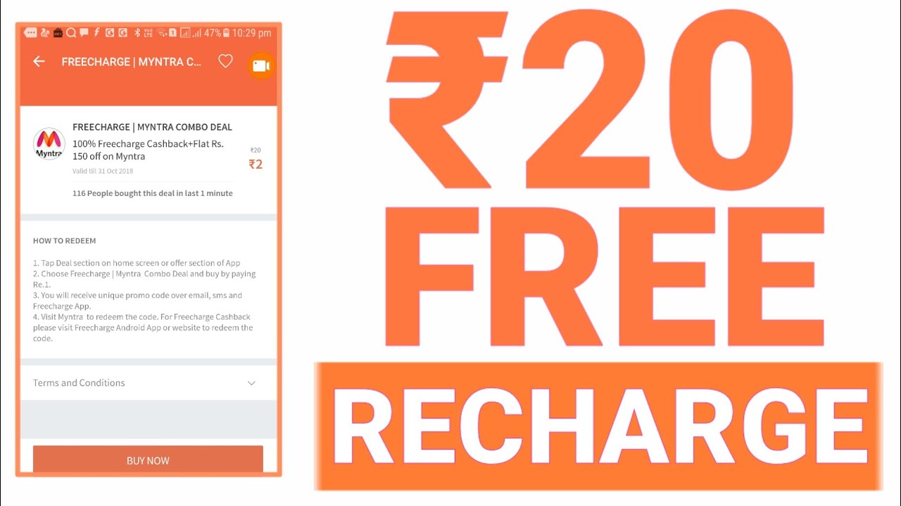Freecharge Promo Codes | Free Recharge kaise kare