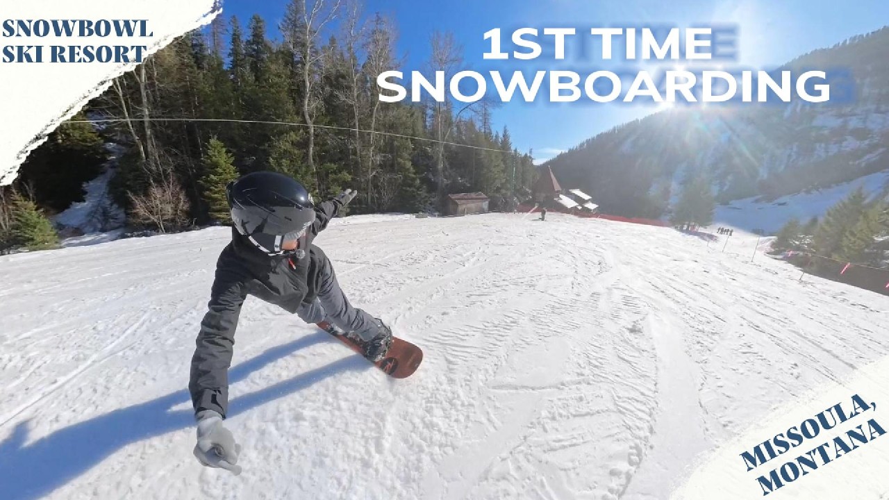 SnowBoarding For The First Time (Missoula, Montana)
