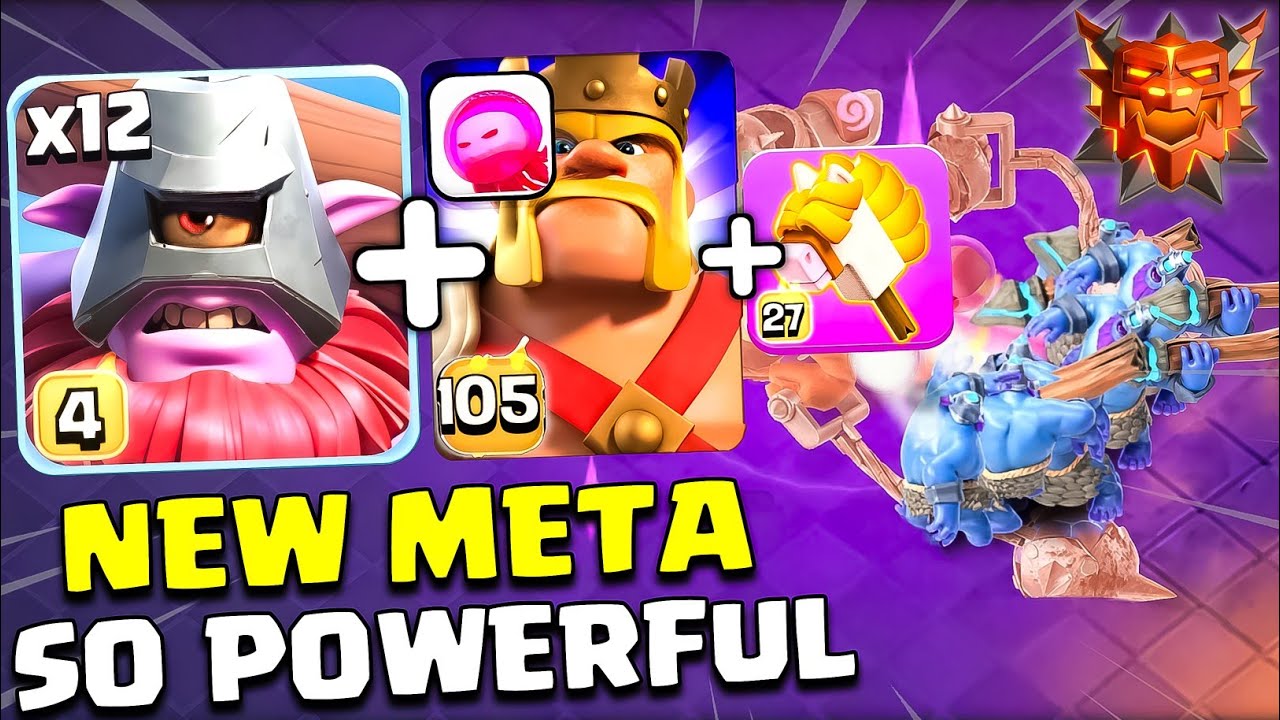 TH18 OP Stick Horse + Throwers Attack Strategy🔥| Easy 3 Star Rank Battle with Stick Horse