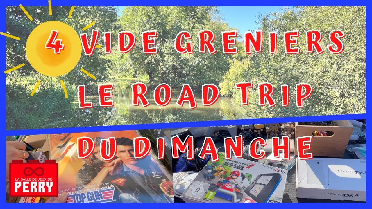 #91 - VIDE GRENIER LIVE - Console, jeux vidéo et Laserdisc durant ce Road Trip de 4 vide greniers😎☀️