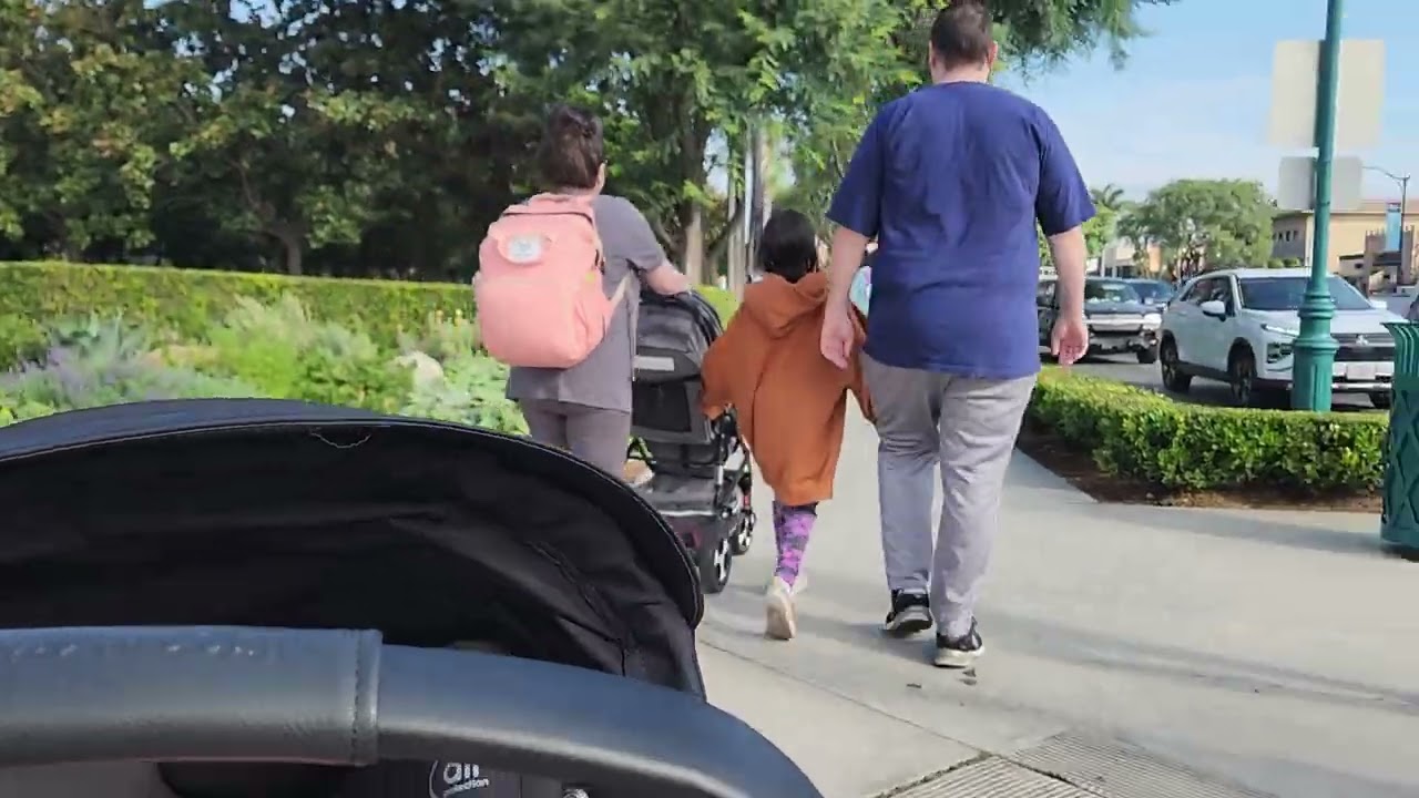 Real time walk from Suncoast Hotel Anaheim to DISNEYLAND!!!