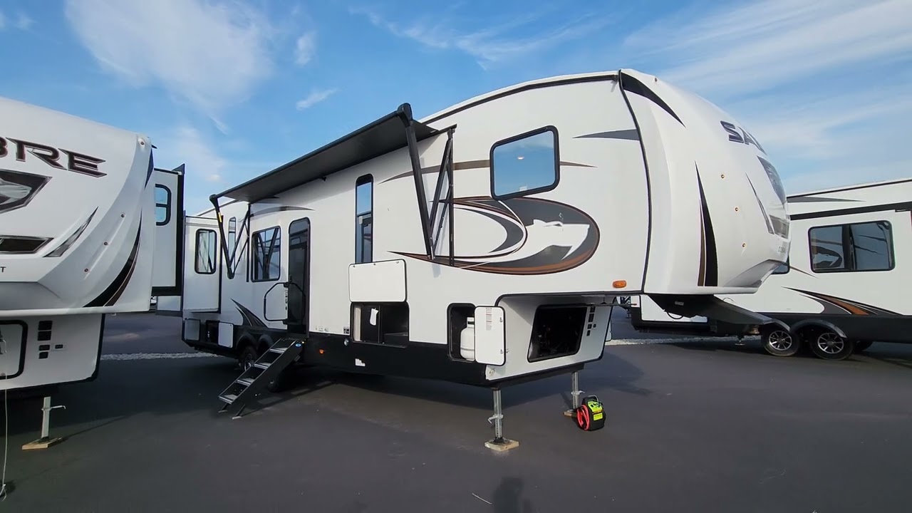 Raised Rear Den - 2023 Sabre 350RL Fifth Wheel by Forestriver RV at Couchs RV Nation