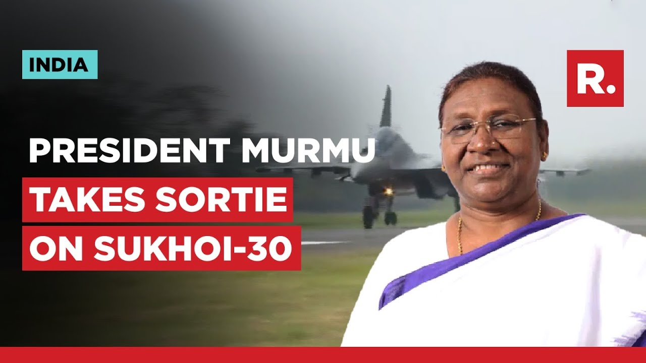 President Droupadi Murmu Takes Off From Tezpur IAF Station In Sukhoi-30 MKI Fighter Aircraft