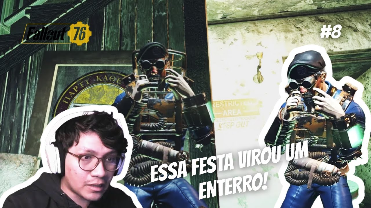 FALLOUT 76:  FUI À UMA FESTA NA UNIVERSIDADE DA VAULT TEC!  #8 PT-BR | omacuxii