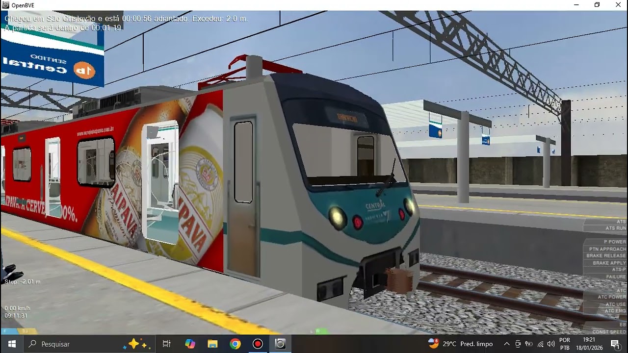 Openbve Supervia Trens serie 400,1000 e 2000 em São cristovão (Ramal gramacho)