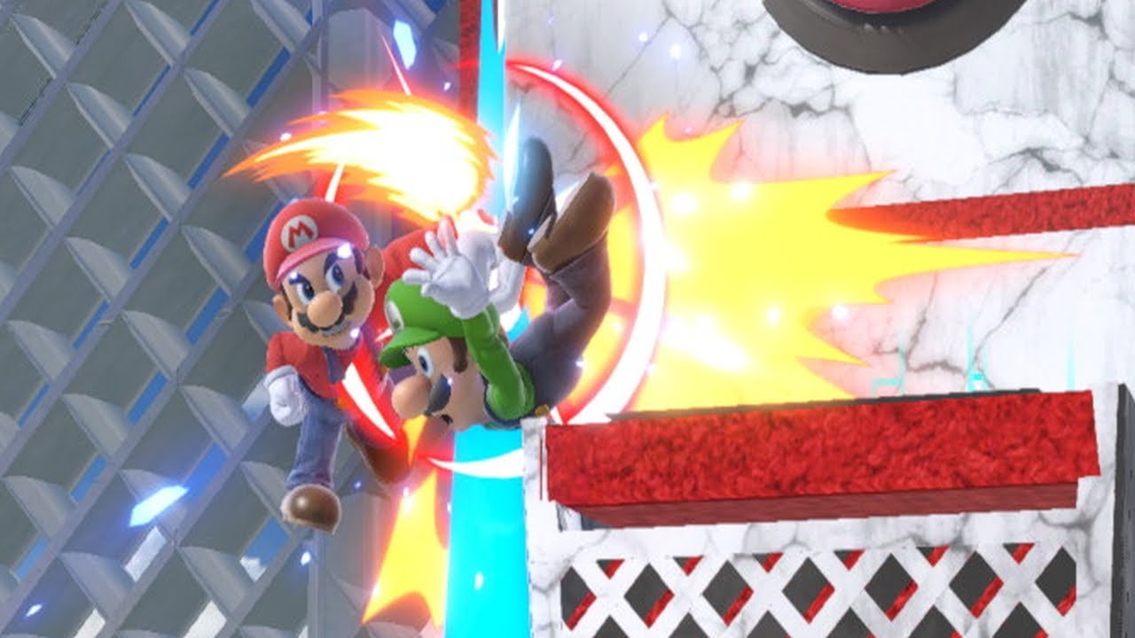 SSBU - Luigi wins against level 9 CPU Mario in Smashketball by doing absolutely nothing
