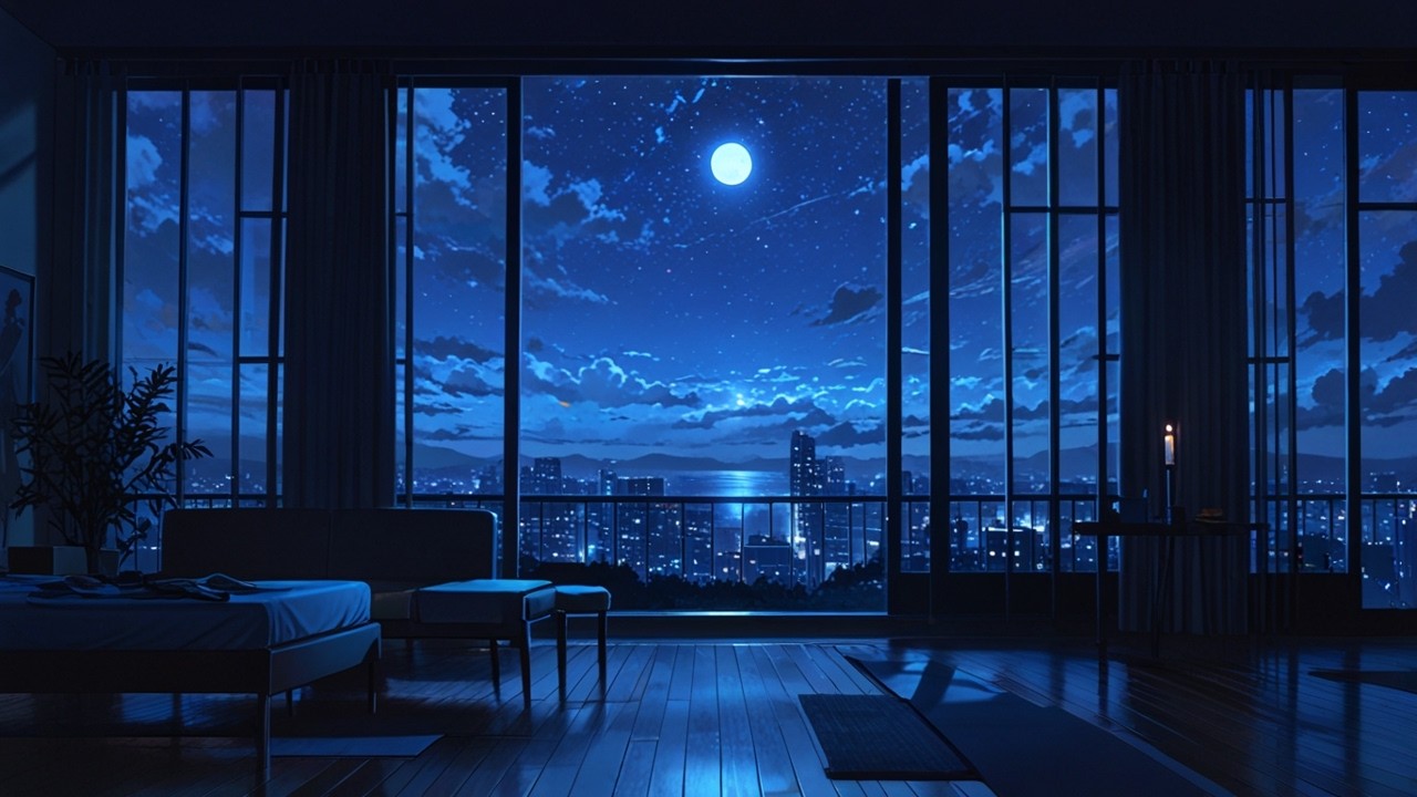 🌙Soft Piano & Guitar Music for Night Meditation