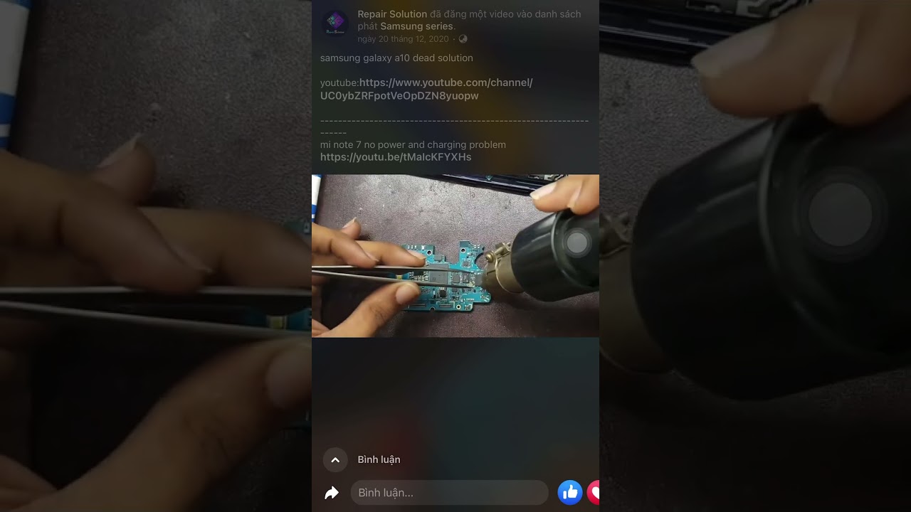 samsung A10 mat nguon
