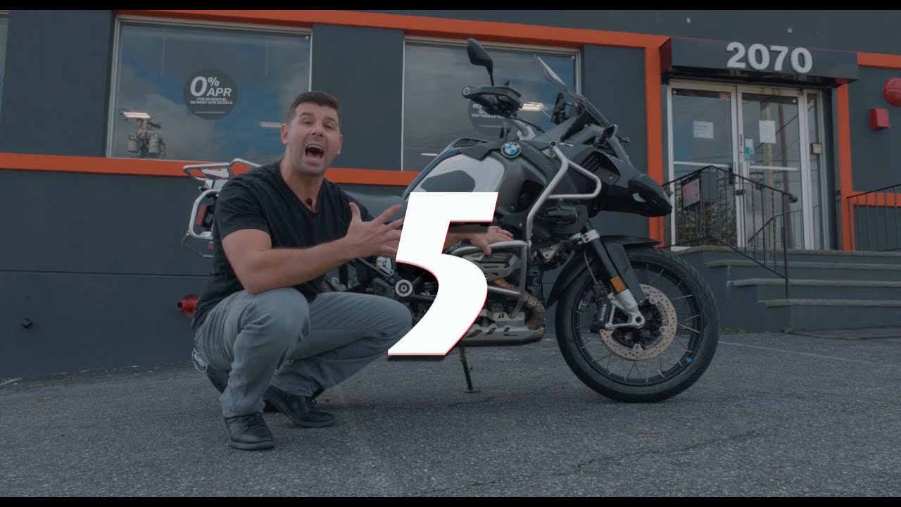 Top 5 reasons to own:  BMW GSA and K1600GT, Suzuki boulevard C90T, and Yamaha Bolt R-Spec