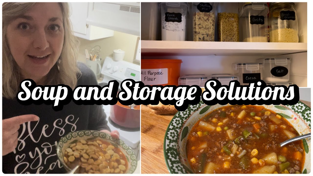 Homemade Beef Vegetable Soup | Pantry Update | Pantry Challenge