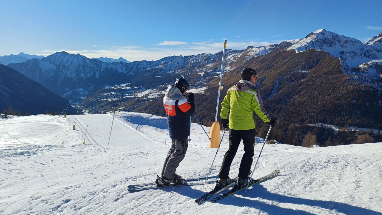 Slope Belveder from Mont de Saler to Champoluc Crest @Monterosadiscover. Report Champoluc ski 