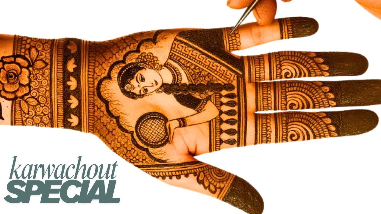 Karwachout Mehndi Design || New 2025 Front Hand Mehndi Design || Easy Mehndi Design | 