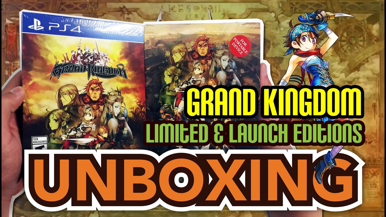 Grand Kingdom (Limited & Launch editions) (PS4 / PS Vita) Unboxing!!