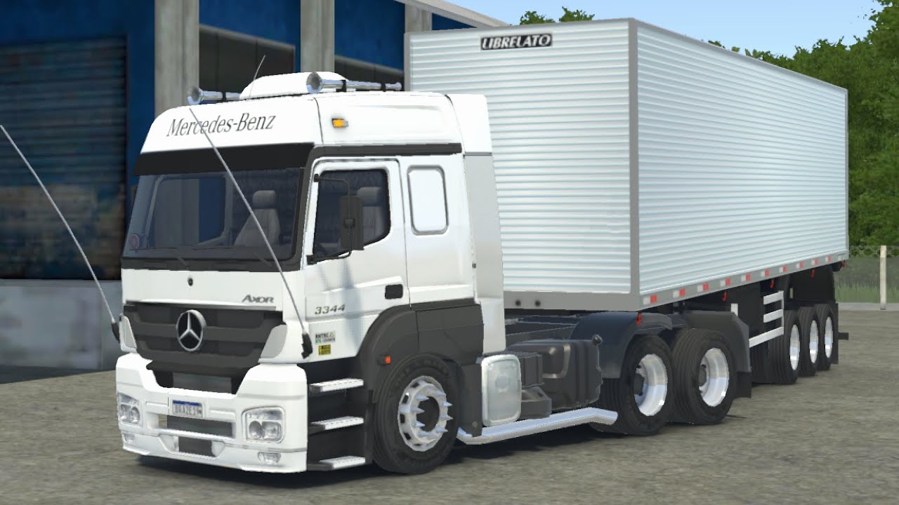 ENTREGANDO uma CARGA no SHOPPING com o MB AXOR 33-34 no Global Truck Online 