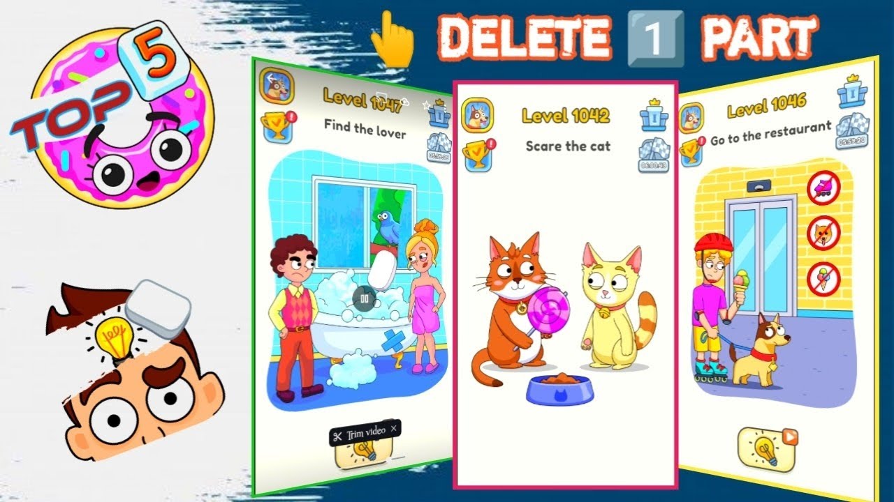 Dop 5 delete one part | erase the excess | deleted scenes of cartoon | find the correct scenes