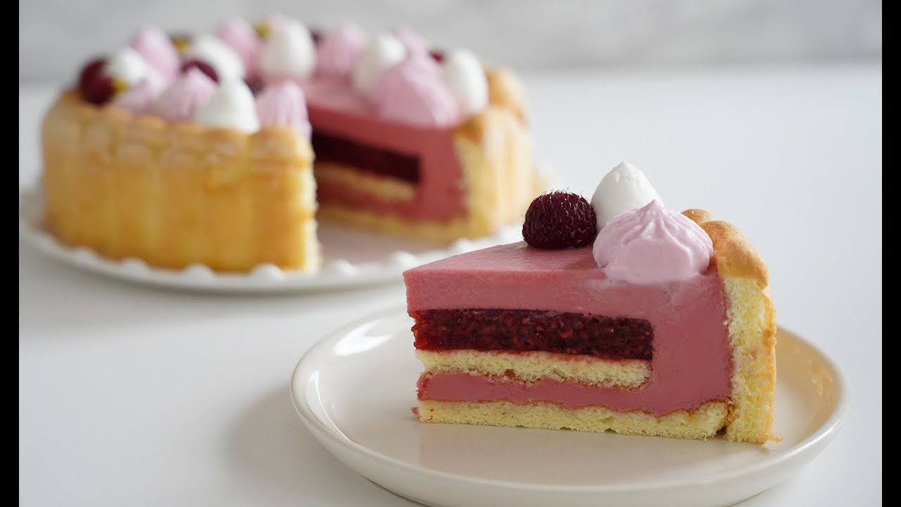 산딸기~새콤달콤 라즈베리 무스케이크 : Raspberry mousse cake [우미스베이킹:그녀의베이킹]