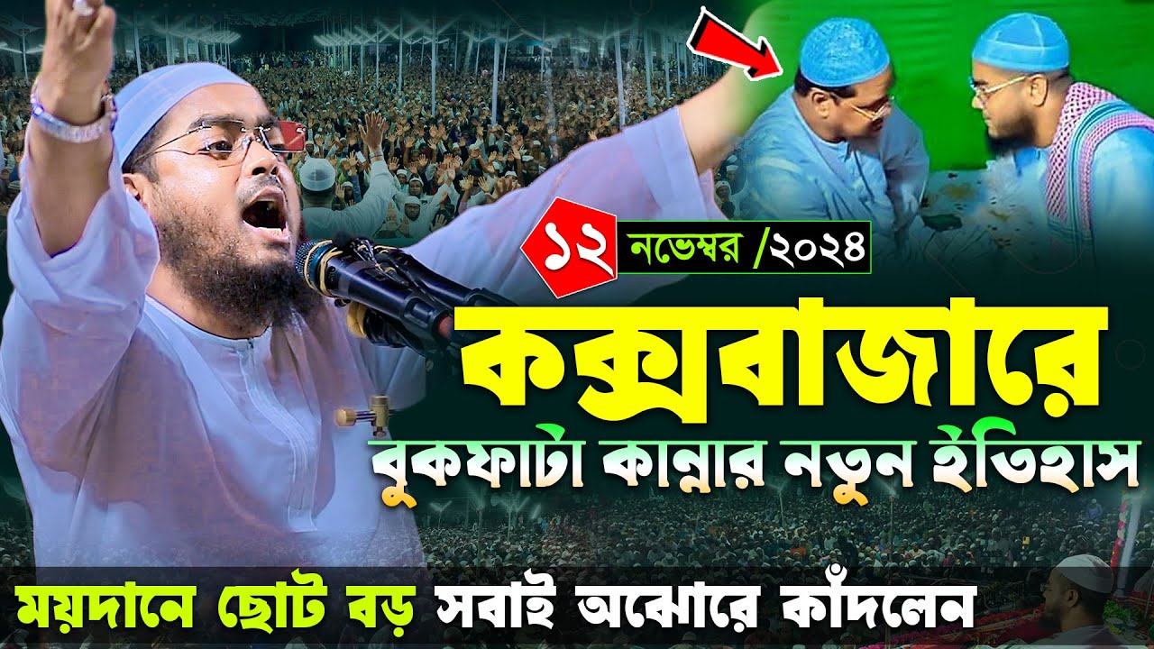 কক্সবাজার জেলায় বুকফাটা কান্নার নতুন বয়ান ।১২/১১/২৪ হাফিজুর রহমান সিদ্দিকী । Hafizur rahman waz 2024