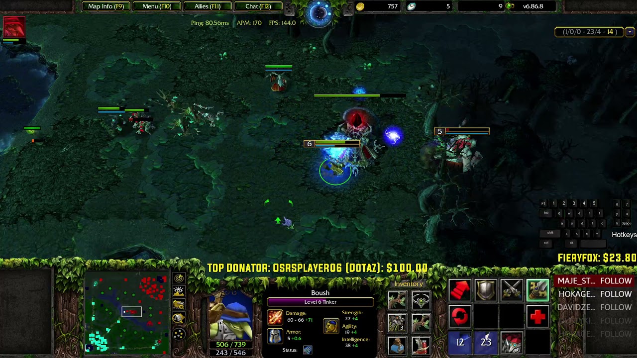 vk tinker  gameplay #WC3 #Dota 1 @reforged