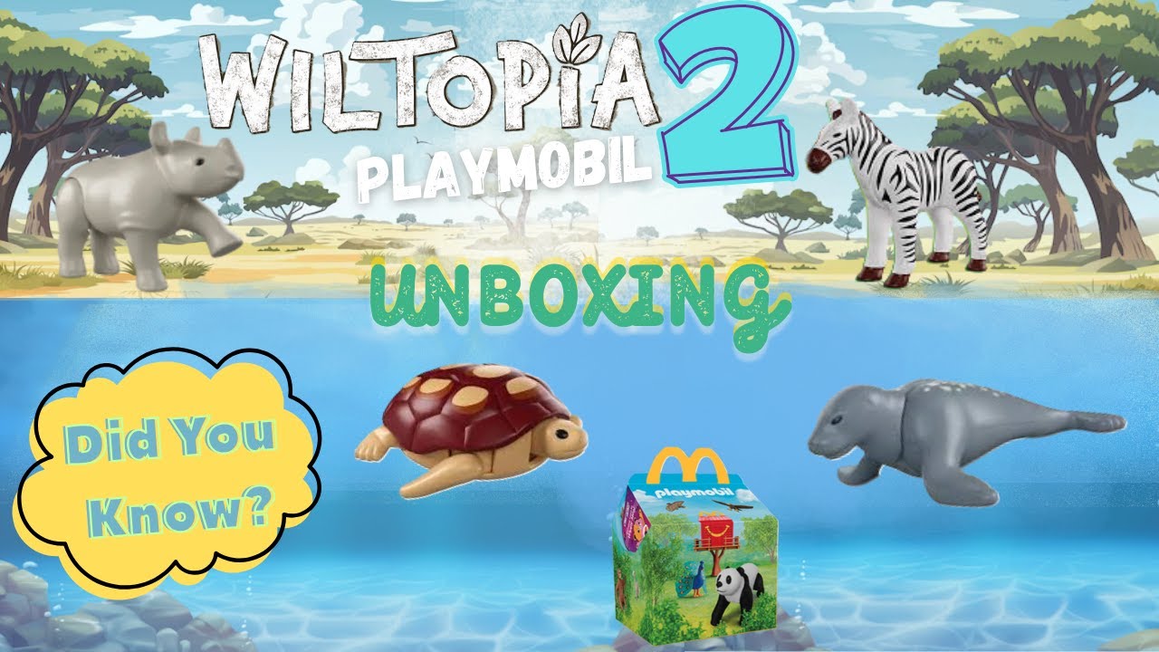 Playmobil Wiltopia Animal Figures - Part 2 | Unboxing, Fun Facts & Real Wildlife Clips