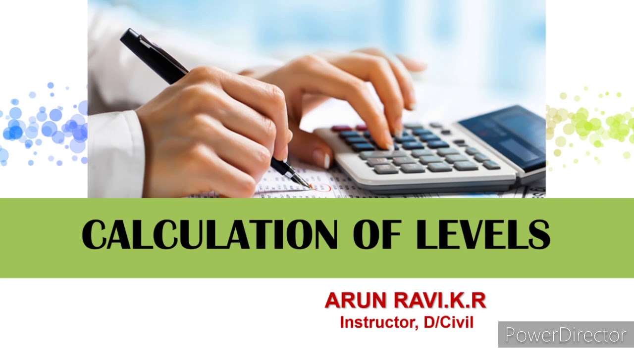 Calculation of Levels (Line of Collimation Method)  Malayalam