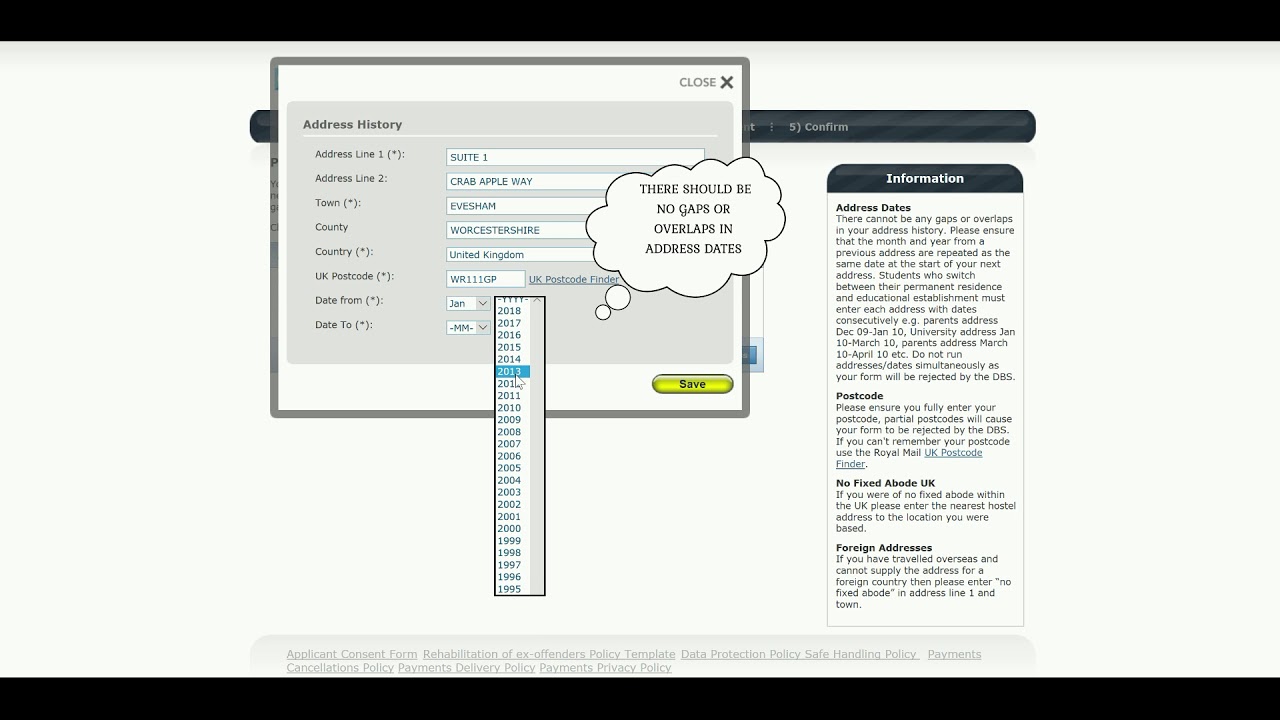 CARE CHECK- ENHANCED/ STANDARD APPLICATION INSTRUCTION FOR A DBS CHECK