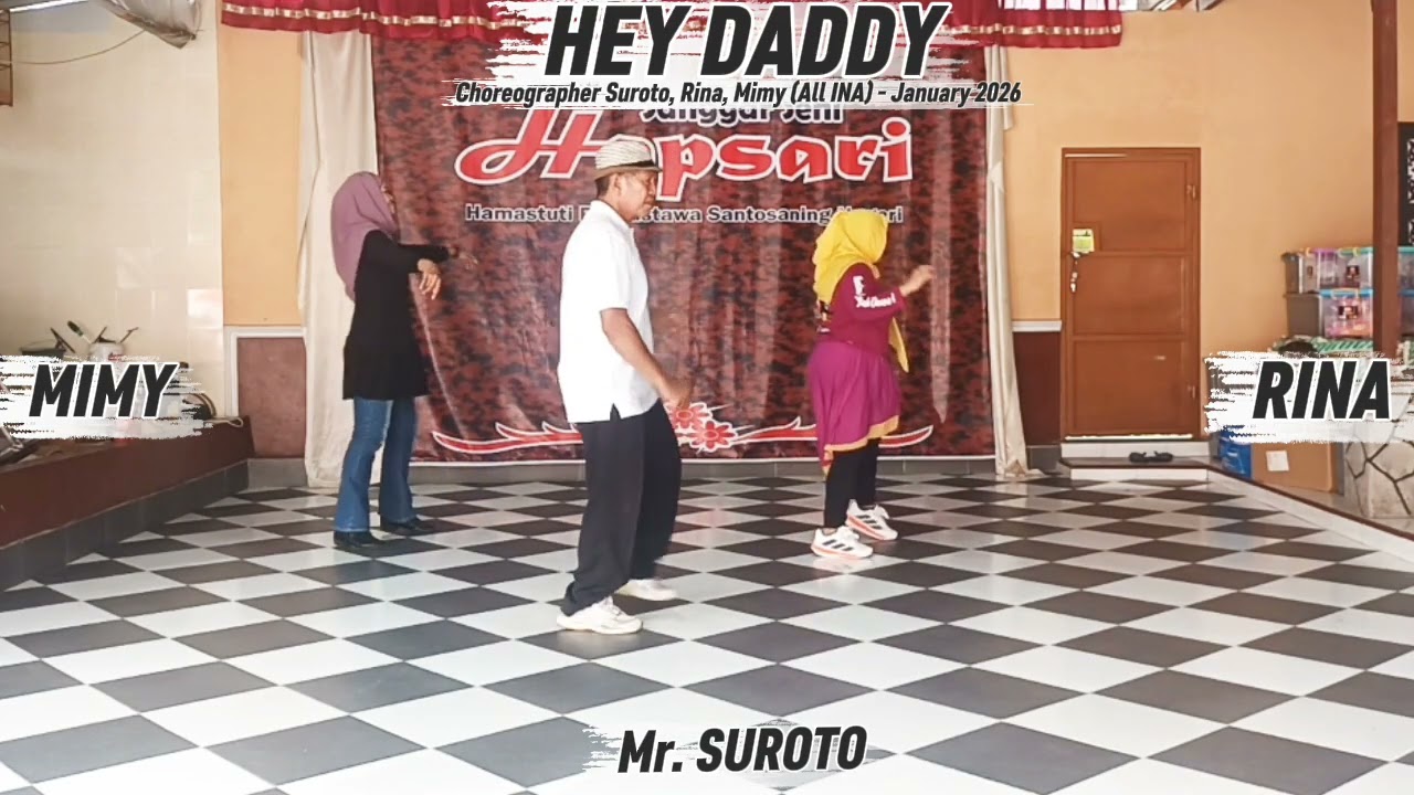 HEY DADDY || LINE DANCE || Choreograpaher : Suroto, Mimy, Rina (ALL INA) - January 2026