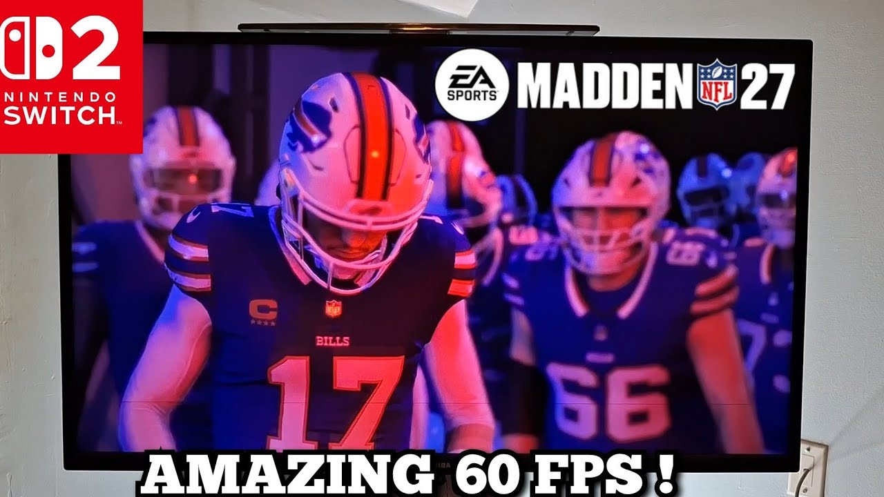 Madden 27 Switch 2 Gameplay On 4K TV | Superb 60FPS!