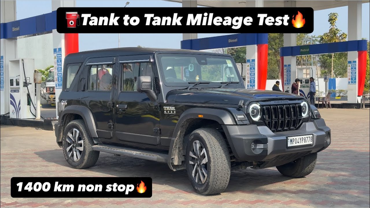 Thar ROXX AX7L 4x4 Diesel AT Tank to Tank⛽️Real World Mileage Test🔥😲 | Anurag Imley