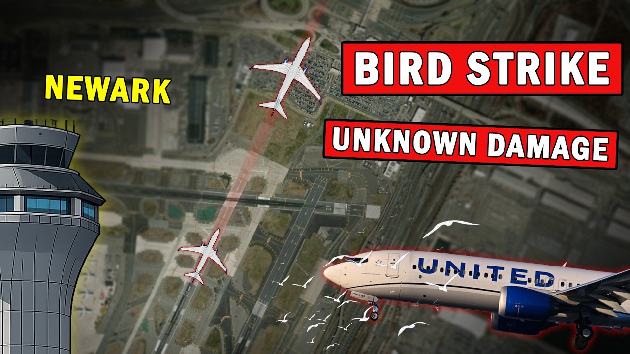 United Bird Strike on Takeoff | Emergency Return to Newark