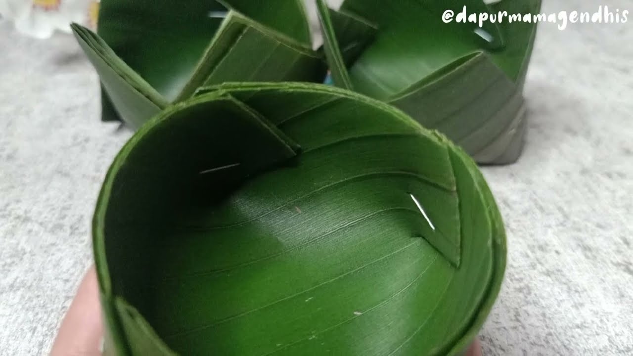 UNIK , tutorial bikin takir daun pisang , mudah