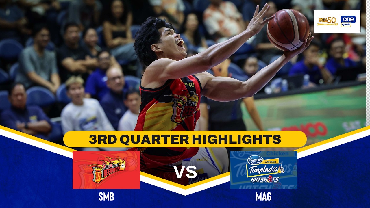 SAN MIGUEL vs MAGNOLIA | 3RD QUARTER HIGHLIGHTS | PBA SEASON 50 COMMISSIONER&rsquo;S CUP