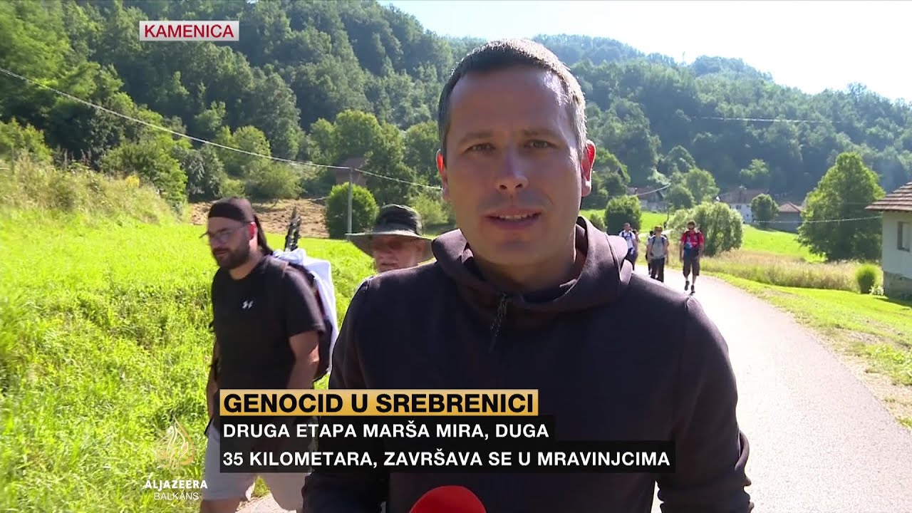 Učesnici Marša mira na najzahtjevnijoj dionici