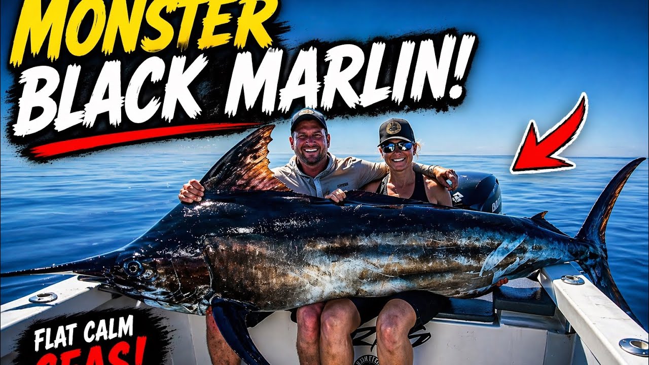 Releasing 2 blue marlins