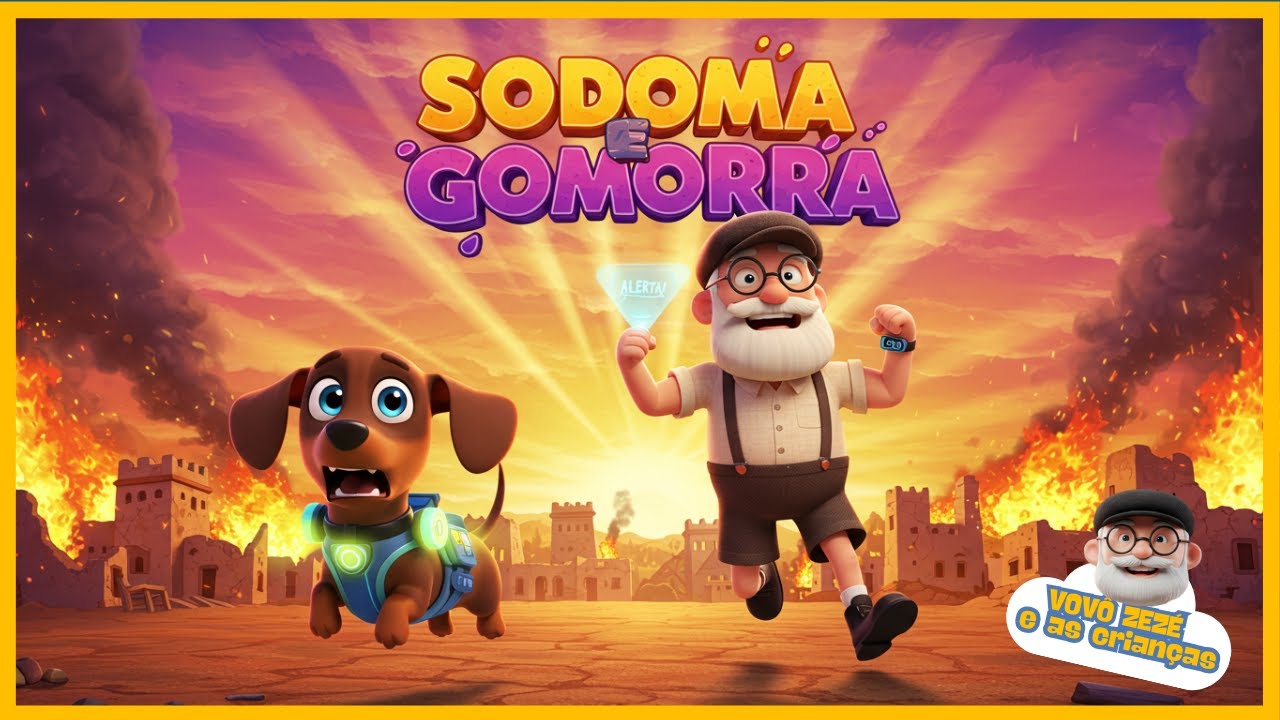 INCRÍVEL o que ACONTECEU em SODOMA E GOMORRA? / OBEDECER / DESENHO INFANTIL @VovoZezeeasCriancas