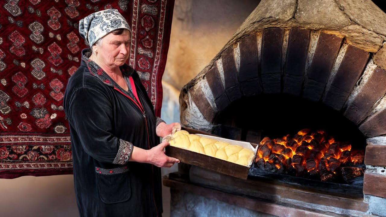ANCIENT Bread Making: THOUSAND-YEAR-OLD Recipe from a SOLITARY Mountain Life