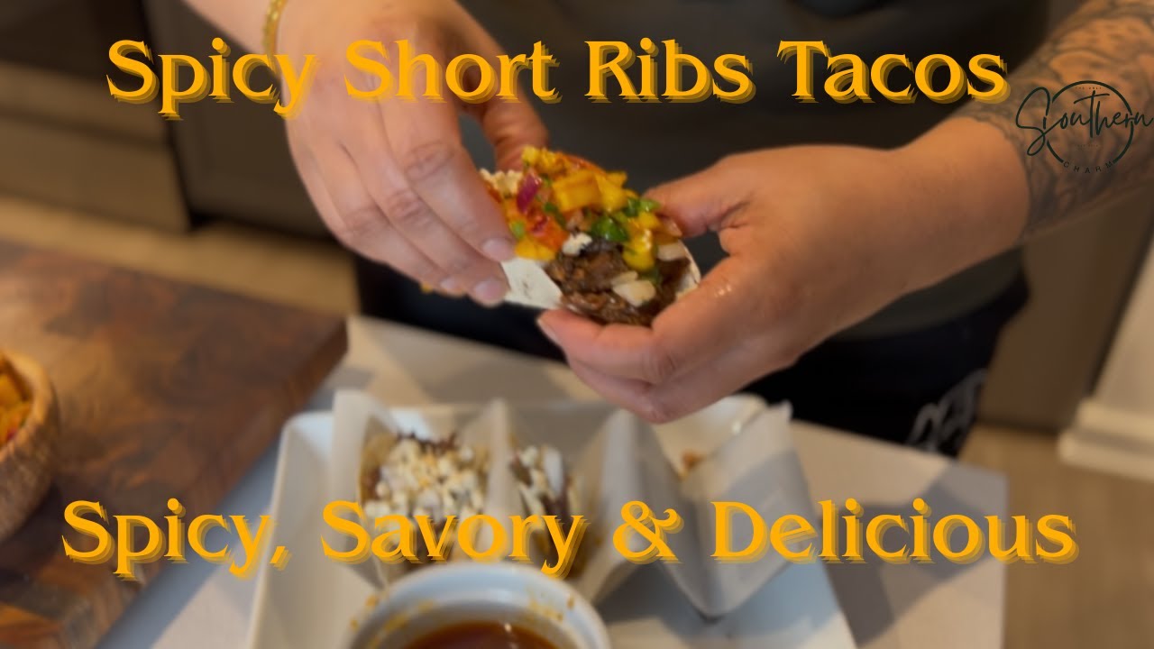 Fall Off The Bone Spicy Short Rib Tacos | Sweet Heat #cooking #recipe #recipes #cookingvideo #food