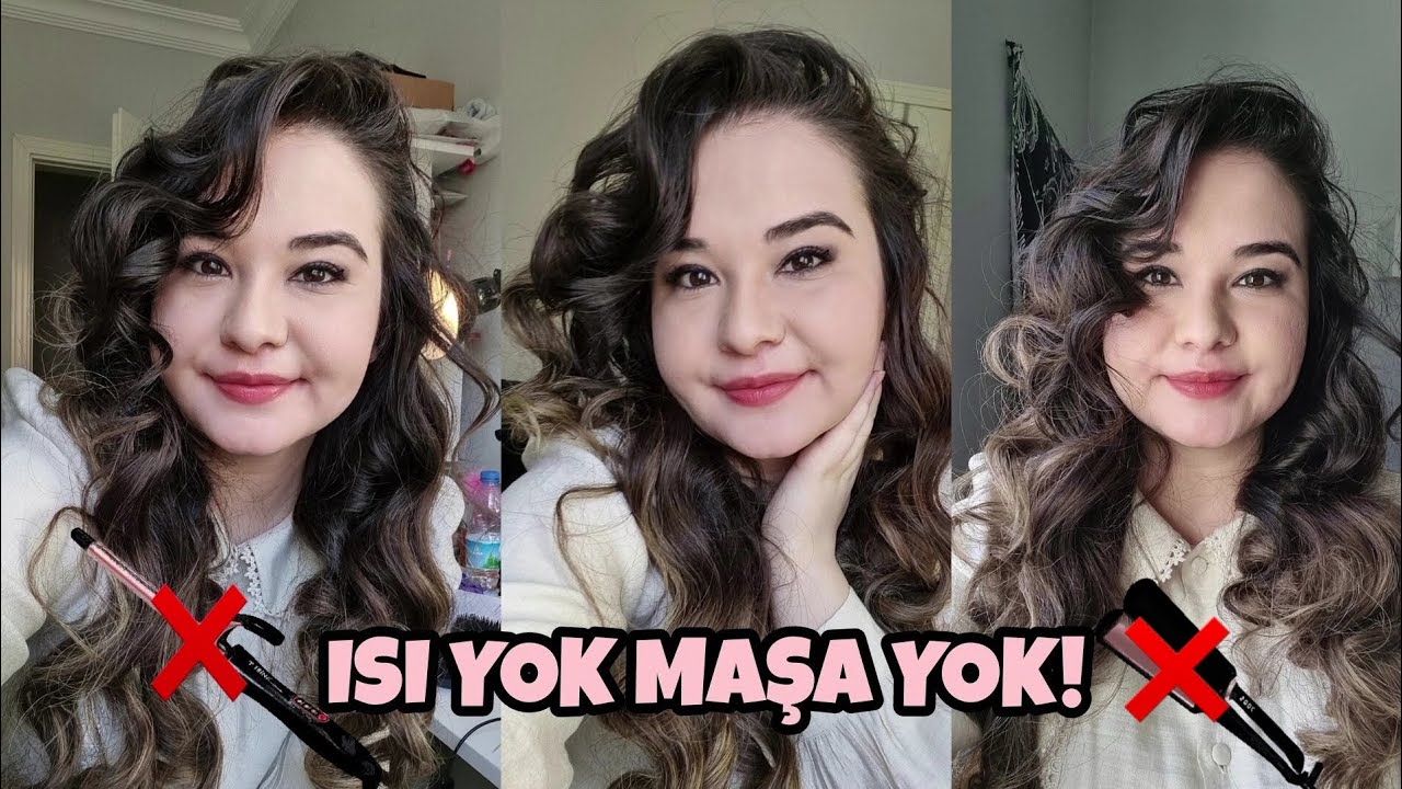 Isısız Dalgalı Saç Nasıl Yapılır ? | Saç Sosisi Deniyorum | Sonuç İNANILMAZ!