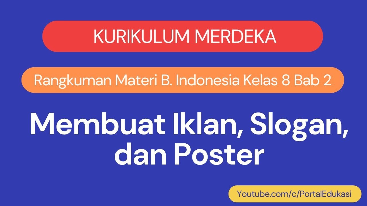 Kurikulum Merdeka Bahasa Indonesia Kelas 8 Bab 2: Membuat Iklan, Slogan, Dan Poster