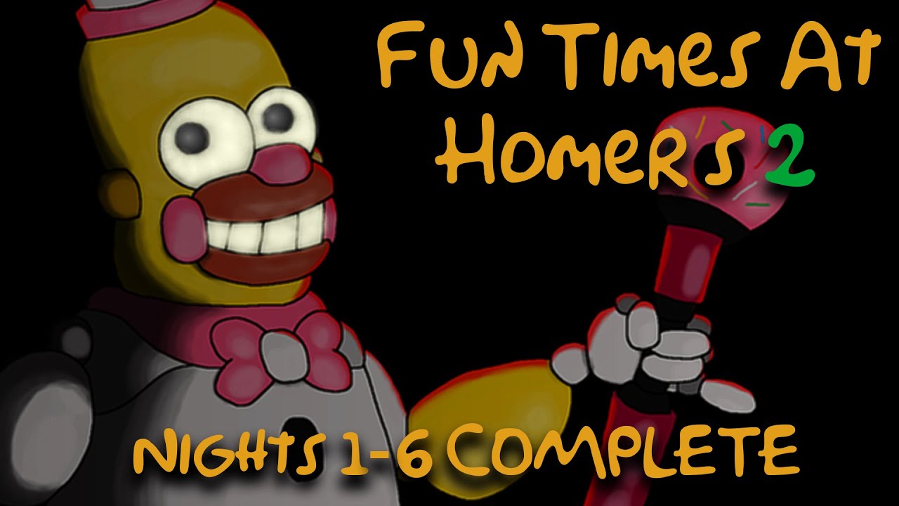 Весёлые времена у Гомера 2 | Ночи 1-6 (полная версия) [FNAF Fan Games 2024]