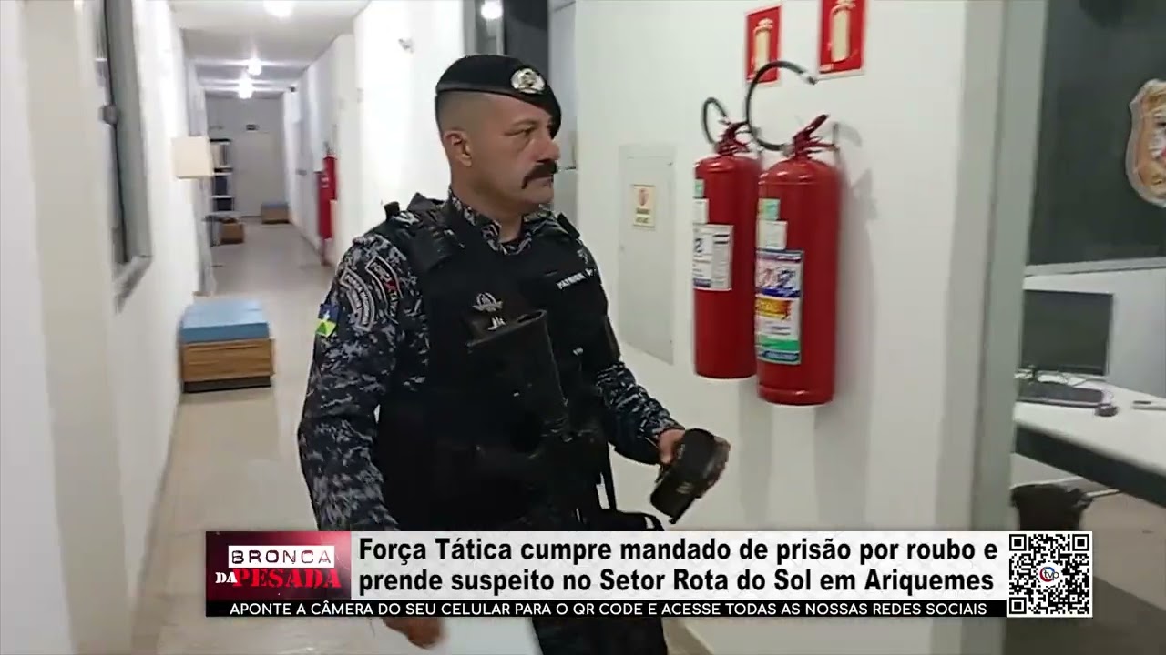 Força Tática cumpre mandado de prisão por roubo e prende suspeito no Setor Rota do Sol em Ariquemes