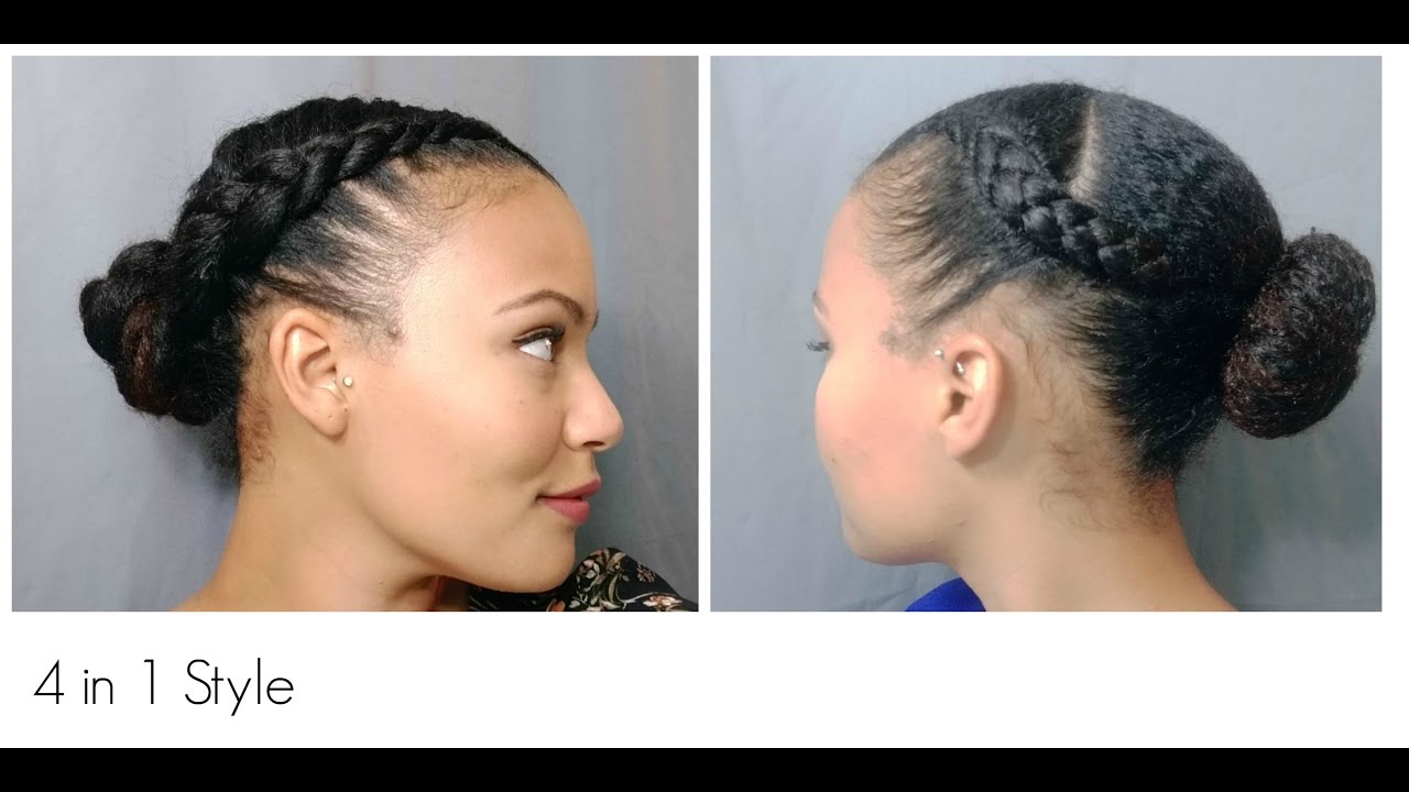 4 in 1 Easy Natural Hairstyle | _SimplyStasia