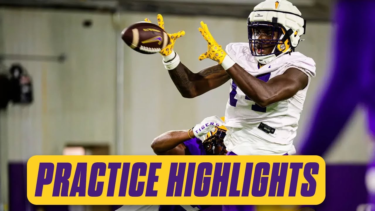 LSU Practice highlights -- WRs vs DBs 1-on-1s