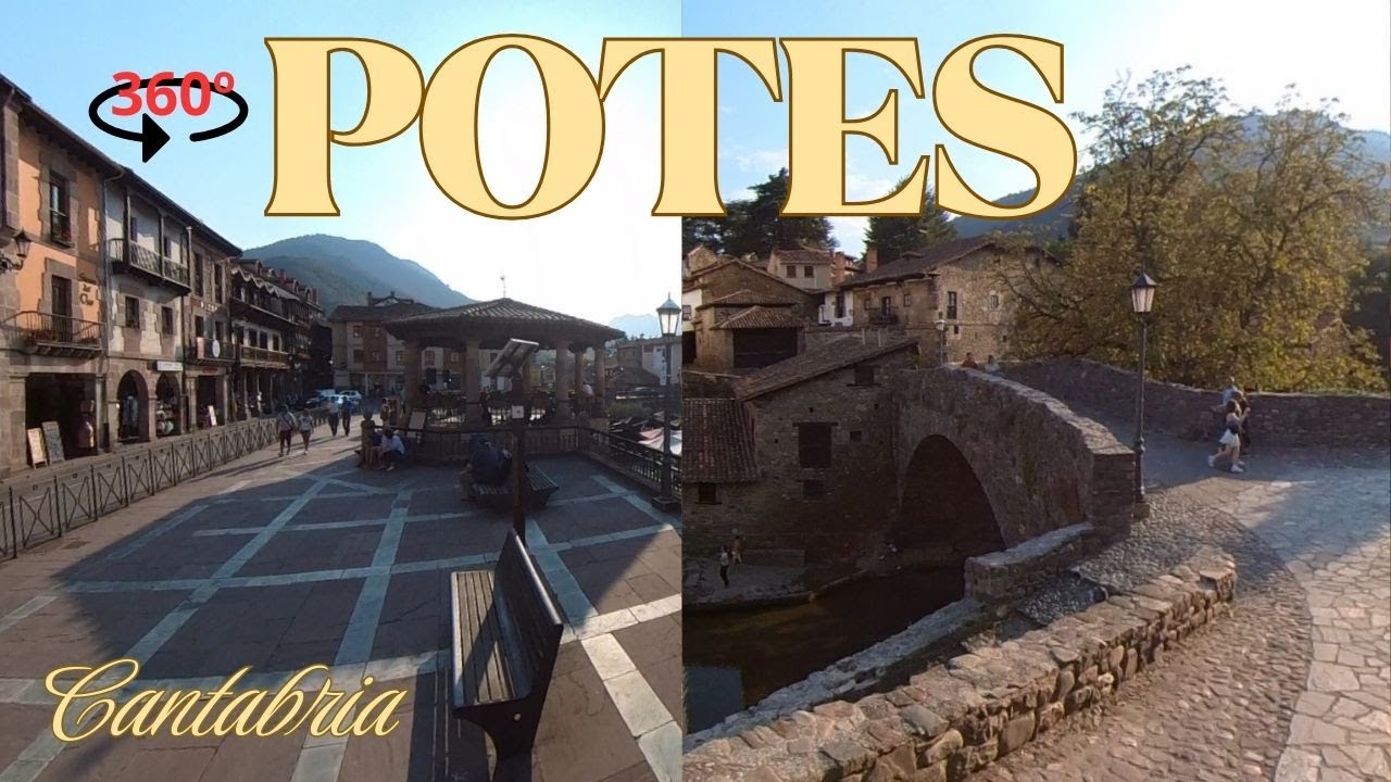 Potes, Cantabria. 360&ordm; 4K