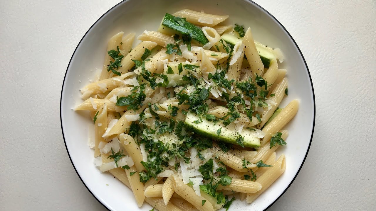 Summer Pasta Recipe | Penne & Zucchini in a Shallot & Garlic White Wine Sauce
